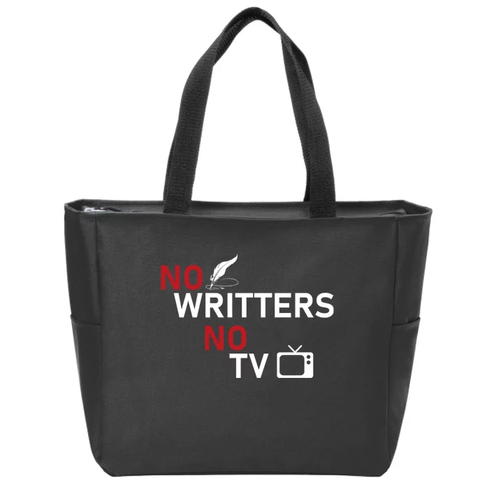 WGA Writers Guild Of America On Strike Anti AI Chatbots Zip Tote Bag