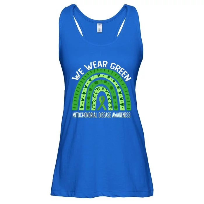 We Wear Green For Mitochondrial Disease Awareness Cool Gift Ladies Essential Flowy Tank