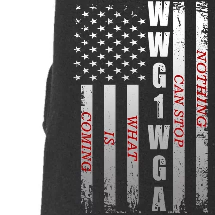 WWG1WGA Nothing Can Stop What Is Coming Doggie 3-End Fleece Hoodie