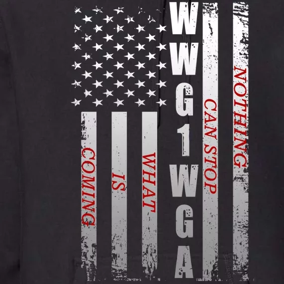 WWG1WGA Nothing Can Stop What Is Coming Premium Hoodie