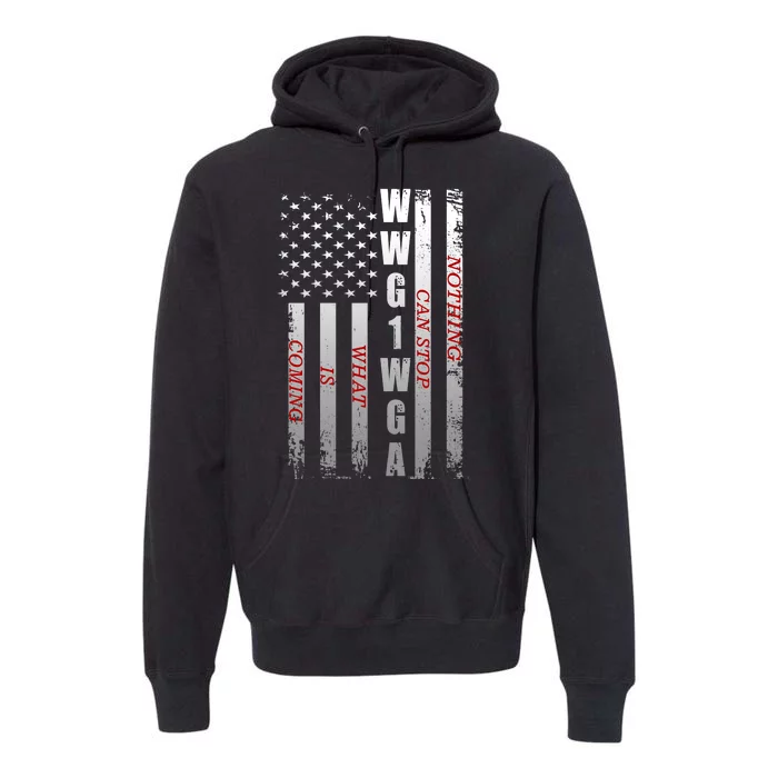 WWG1WGA Nothing Can Stop What Is Coming Premium Hoodie