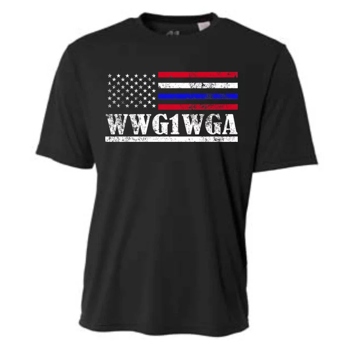 WWG1WGA Qanon Political Conspiracy Cooling Performance Crew T-Shirt