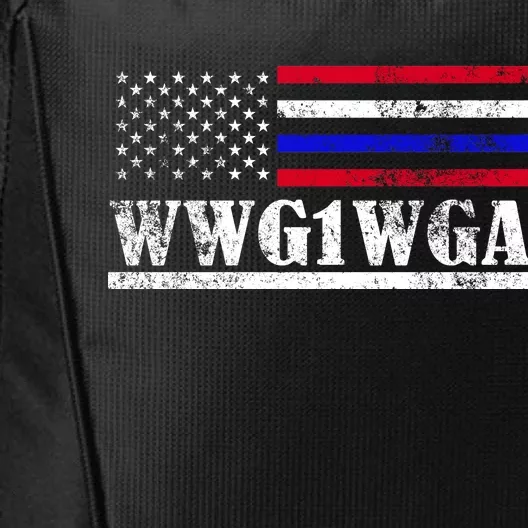 WWG1WGA Qanon Political Conspiracy City Backpack