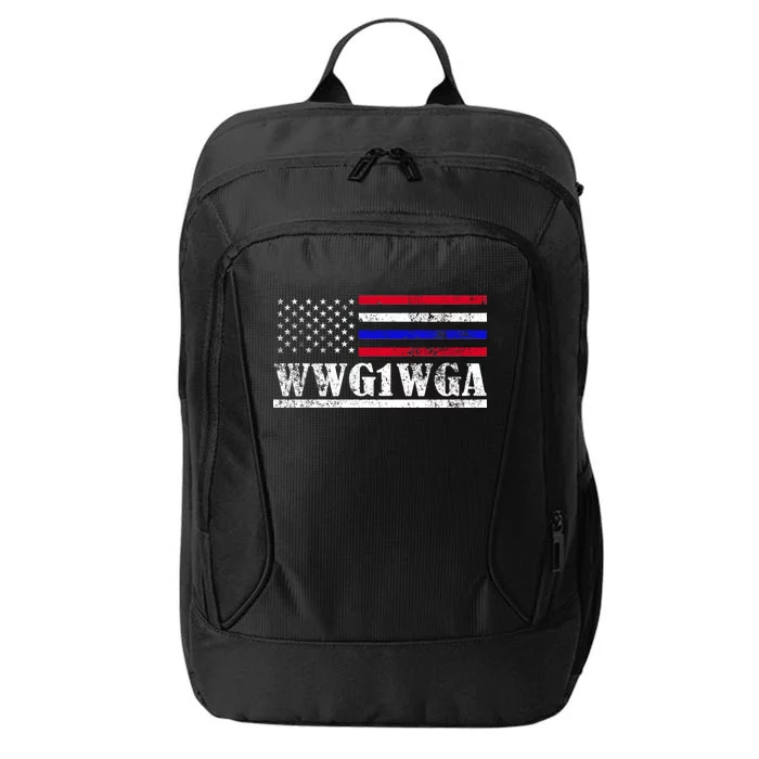 WWG1WGA Qanon Political Conspiracy City Backpack