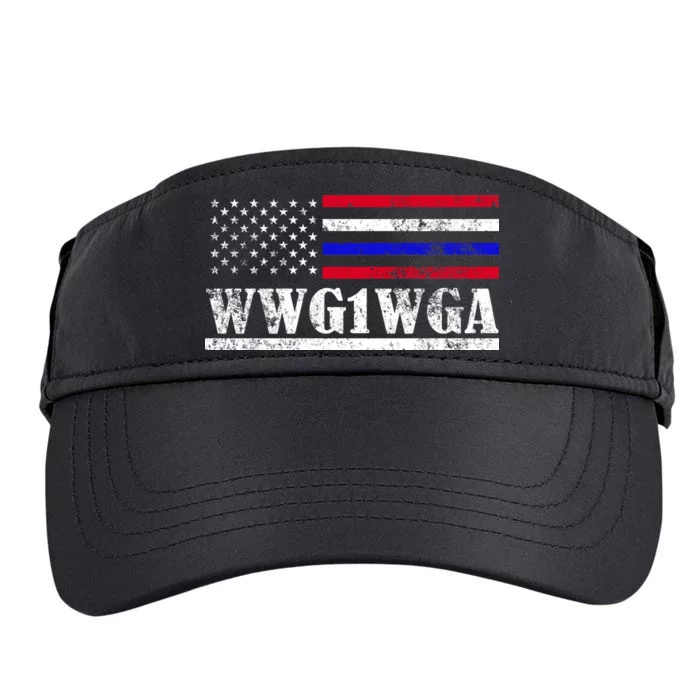 WWG1WGA Qanon Political Conspiracy Adult Drive Performance Visor