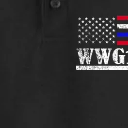 WWG1WGA Qanon Political Conspiracy Dry Zone Grid Performance Polo