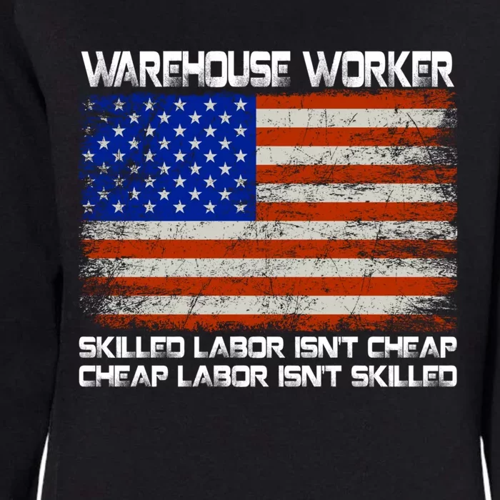 Warehouse Worker Gift Union Labor Day Gift American Flag Cute Gift Womens California Wash Sweatshirt