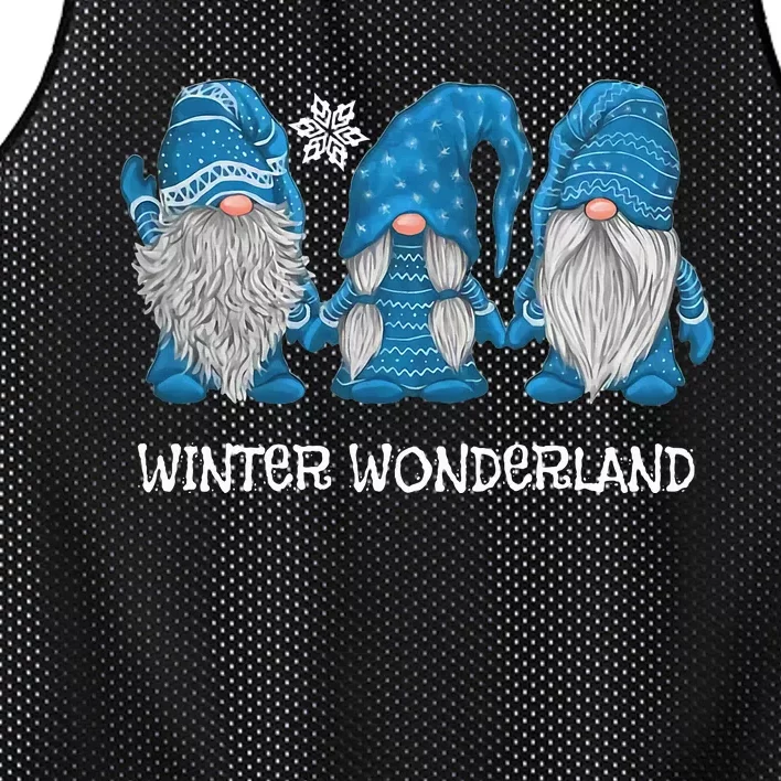 Winter Wonderland Gnomes Winter Snowy Gnomes Snow Gnome Mesh Reversible Basketball Jersey Tank