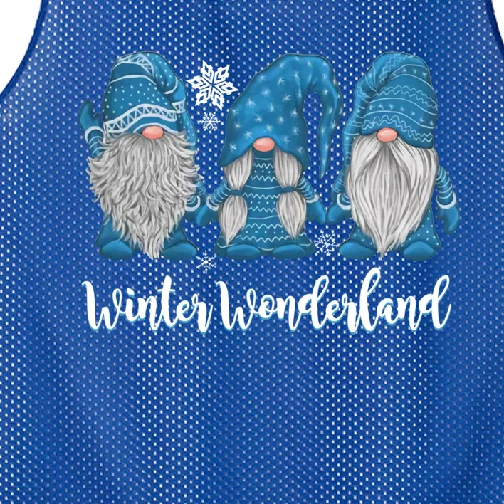 Winter Wonderland Gnomes Winter Snowy Gnomes Snow Gnome Funny Gift Mesh Reversible Basketball Jersey Tank