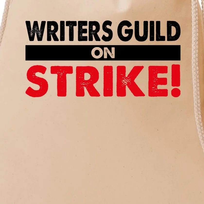 WGA Writers Guild Of America On Strike Anti AI Chatbots Drawstring Bag