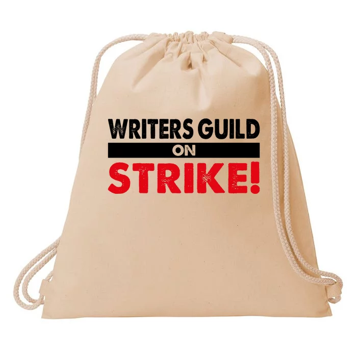 WGA Writers Guild Of America On Strike Anti AI Chatbots Drawstring Bag