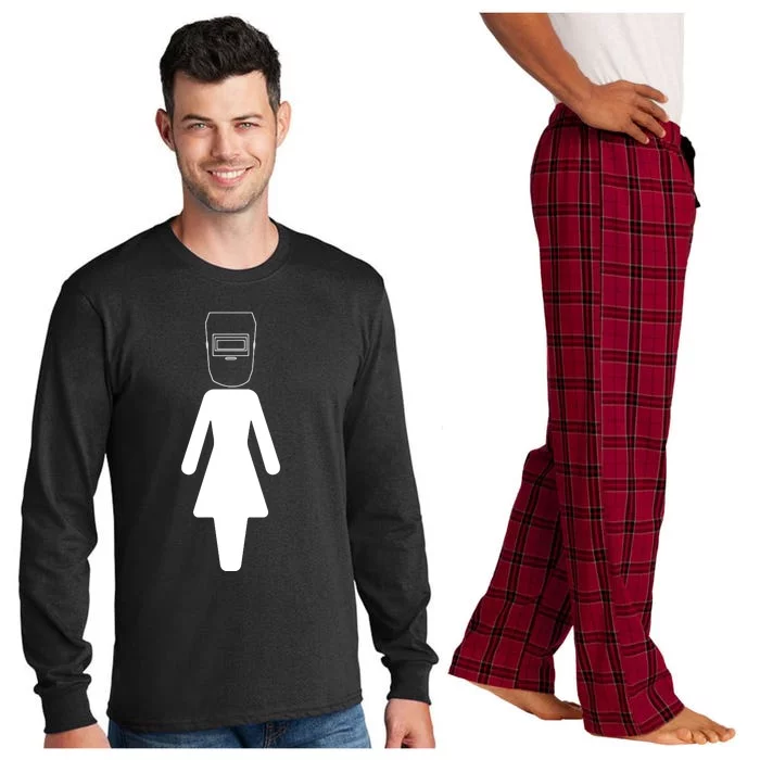 Welder Woman Girl Welding Wife Mother Long Sleeve Pajama Set