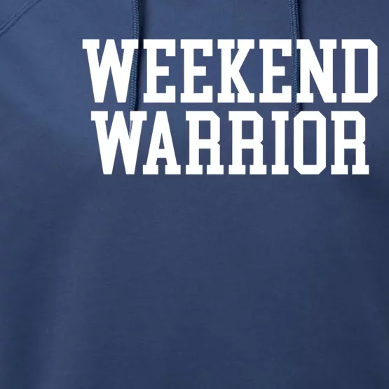 Weekend Warrior Gift Party Ing Bar Keg Pong Team Varsity Gift Performance Fleece Hoodie