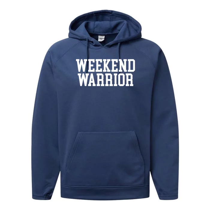 Weekend Warrior Gift Party Ing Bar Keg Pong Team Varsity Gift Performance Fleece Hoodie