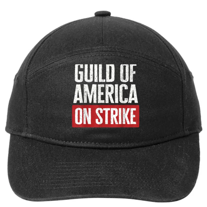 WGA Writers Guild Of America On Strike 7-Panel Snapback Hat