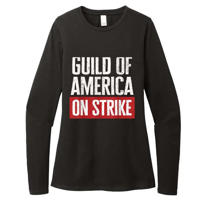 WGA Writers Guild Of America On Strike Womens CVC Long Sleeve Shirt