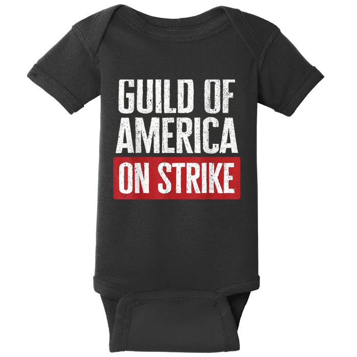 WGA Writers Guild Of America On Strike Baby Bodysuit