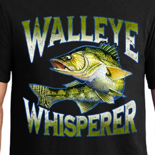 Walleye Whisperer Graphic Fishing Gift Fisher Great Gift Pajama Set