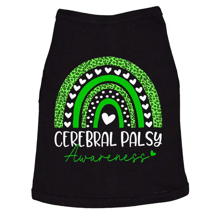 We Wear Green Cerebral Palsy Cp Awareness Doggie Tank