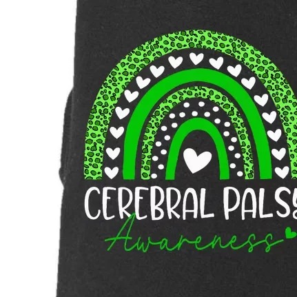 We Wear Green Cerebral Palsy Cp Awareness Doggie 3-End Fleece Hoodie