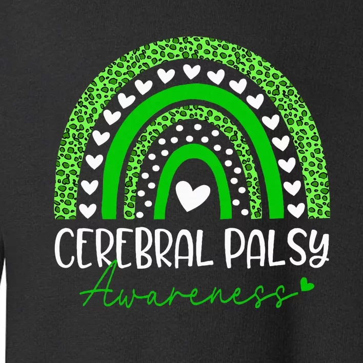 We Wear Green Cerebral Palsy Cp Awareness Toddler Sweatshirt