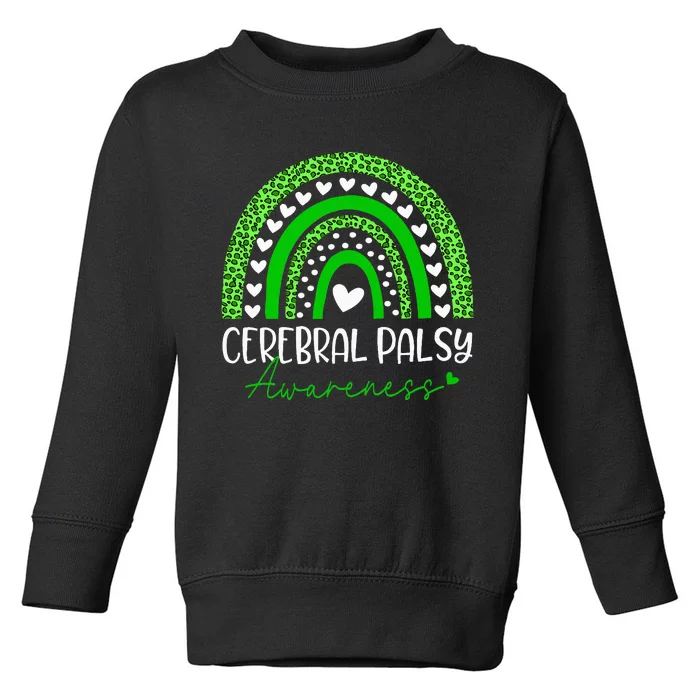 We Wear Green Cerebral Palsy Cp Awareness Toddler Sweatshirt