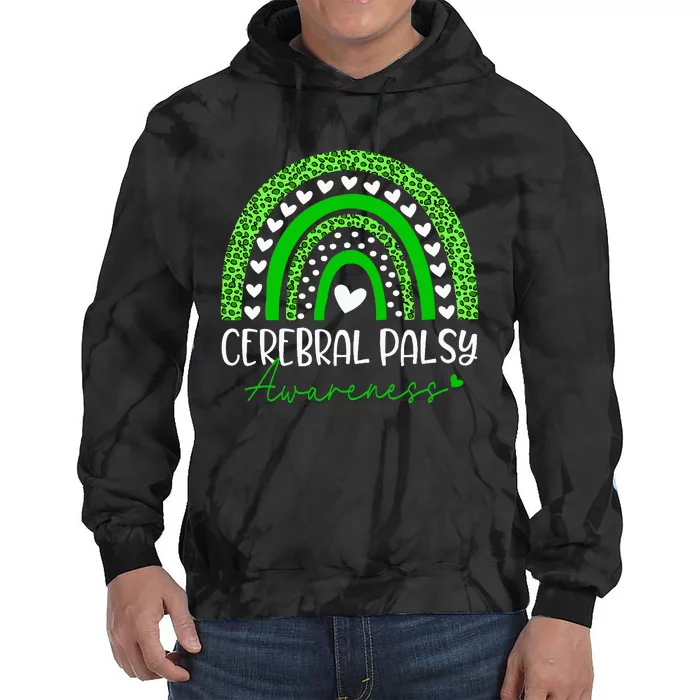 We Wear Green Cerebral Palsy Cp Awareness Tie Dye Hoodie