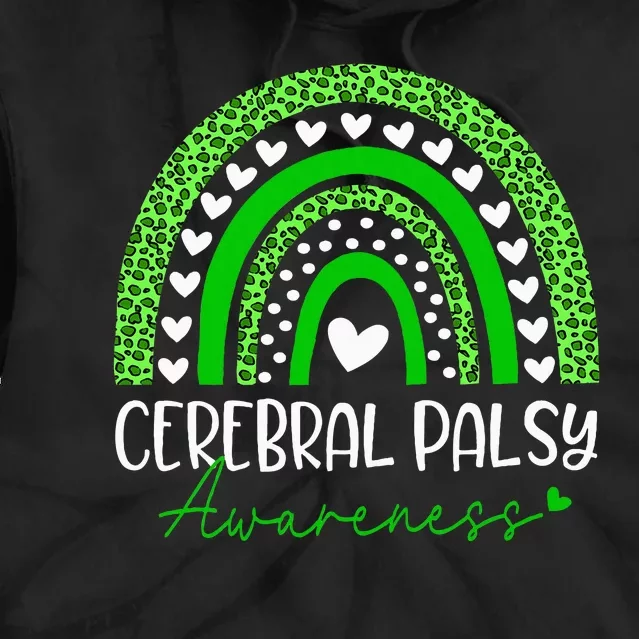 We Wear Green Cerebral Palsy Cp Awareness Tie Dye Hoodie