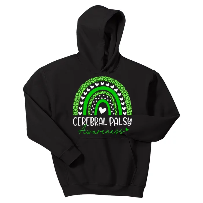 We Wear Green Cerebral Palsy Cp Awareness Kids Hoodie