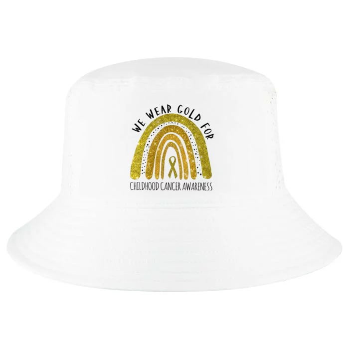 We Wear Gold For Childhood Cancer Awareness Cool Comfort Performance Bucket Hat