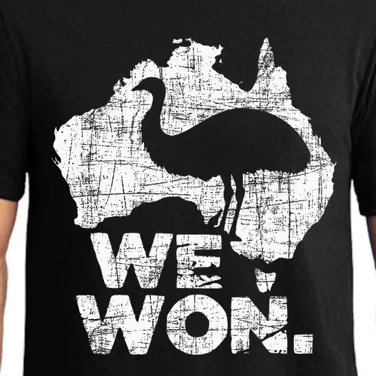 We Won Great Emu War Australian History Emu Lover Pajama Set