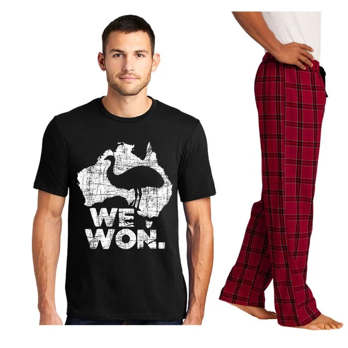 We Won Great Emu War Australian History Emu Lover Pajama Set