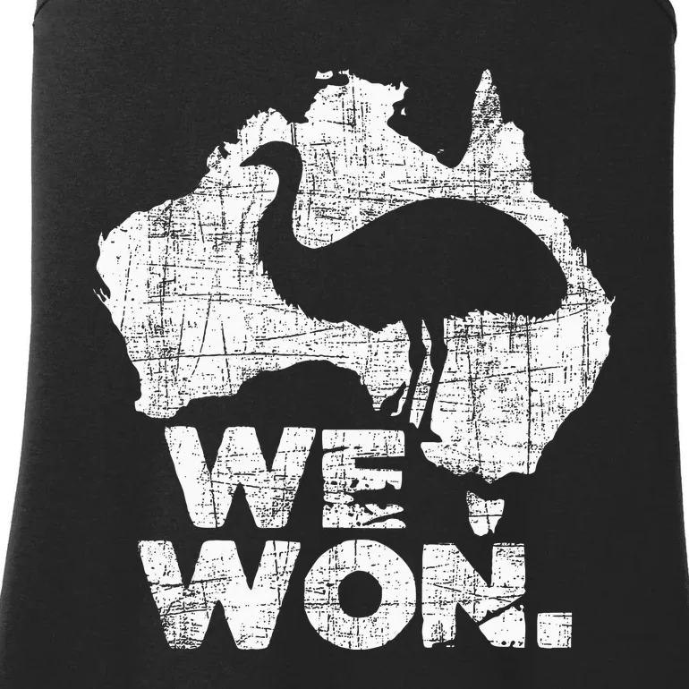 We Won Great Emu War Australian History Emu Lover Ladies Essential Tank