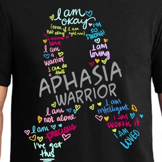 We Wear Gray Ribbon Aphasia Warrior Awareness In June Pajama Set