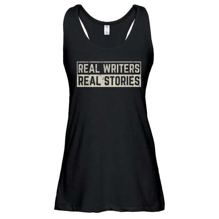 WGA Writers Guild America Strike Real Writers Real Stories Ladies Essential Flowy Tank