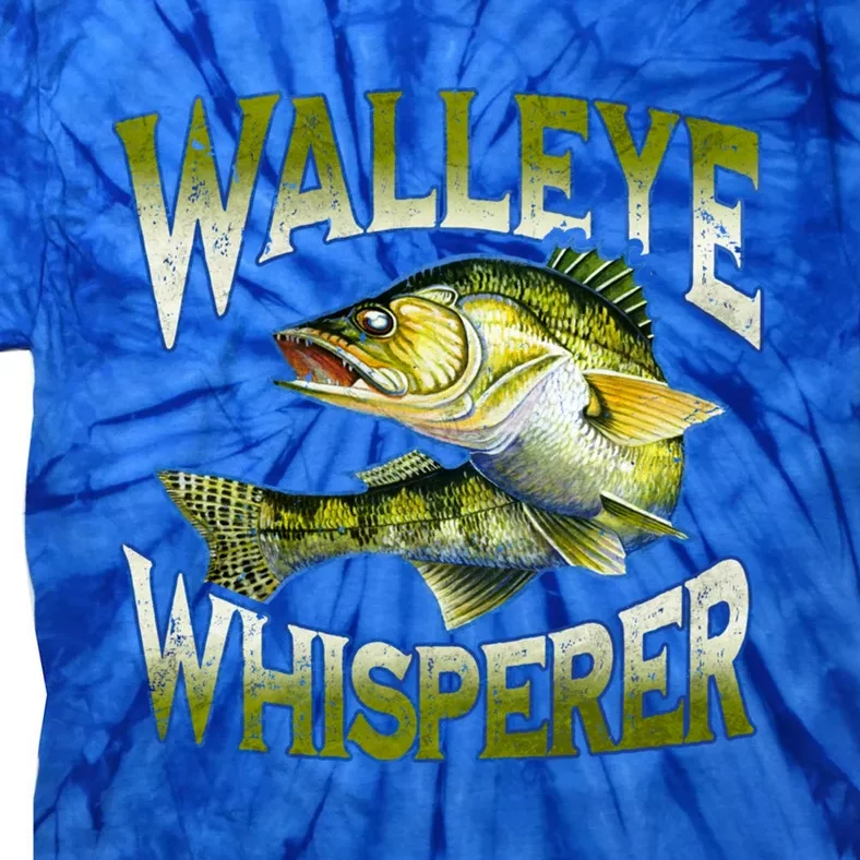 Walleye Whisperer Graphic Fishing Gift Fisher Meaningful Gift Tie-Dye T-Shirt