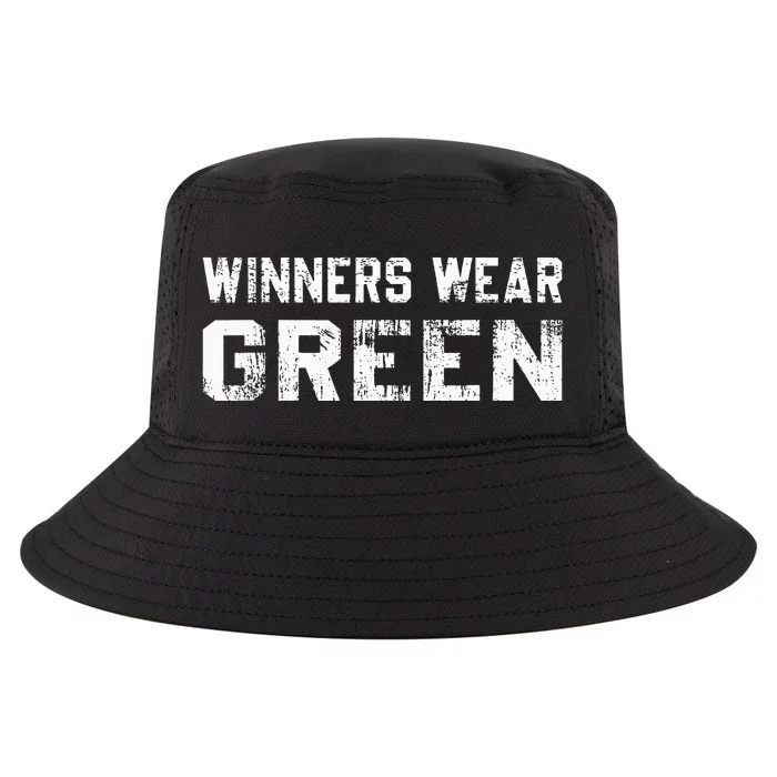 Winners Wear Green Team Spirit Game Competition Color War Cool Comfort Performance Bucket Hat