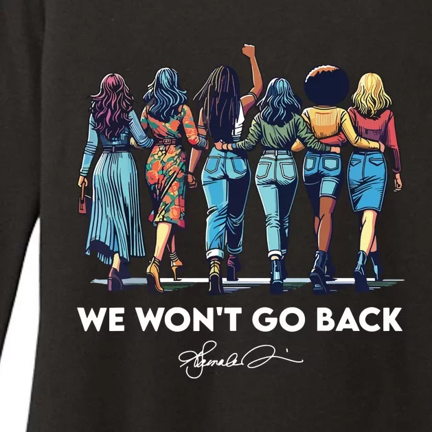 We WonT Go Back Harris Walz 2024 Kamala Harris Womens CVC Long Sleeve Shirt