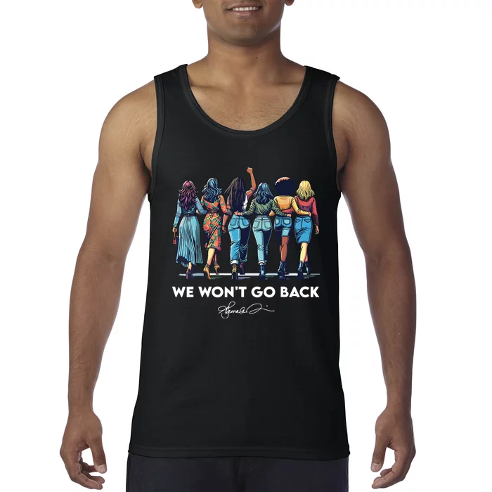 We WonT Go Back Harris Walz 2024 Kamala Harris Tank Top