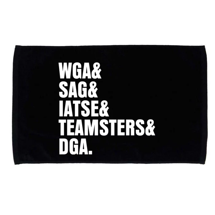 WGA Writers Guild Of America On Strike Anti AI Chatbots Microfiber Hand Towel