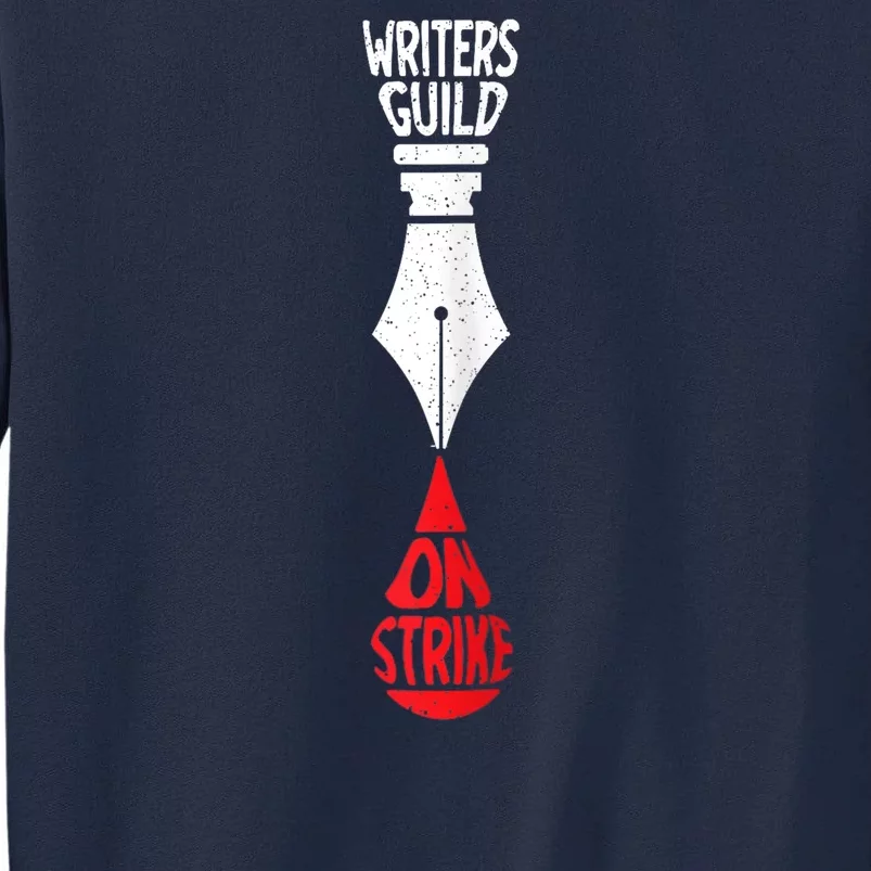 WGA Writers Guild Of America On Strike Anti AI Chatbots Tall Sweatshirt