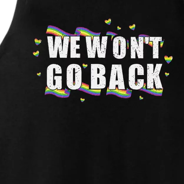 We WonT Go Back Kamala American Ladies Tri-Blend Wicking Tank