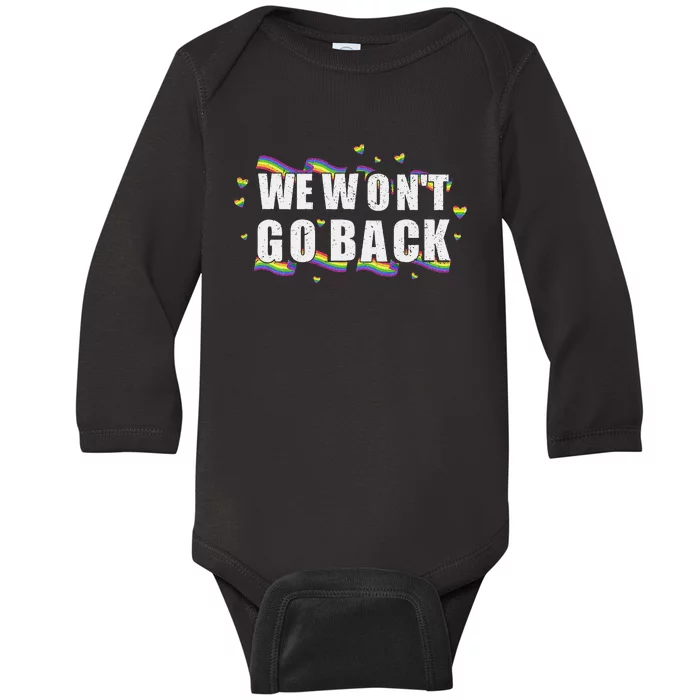 We WonT Go Back Kamala American Baby Long Sleeve Bodysuit