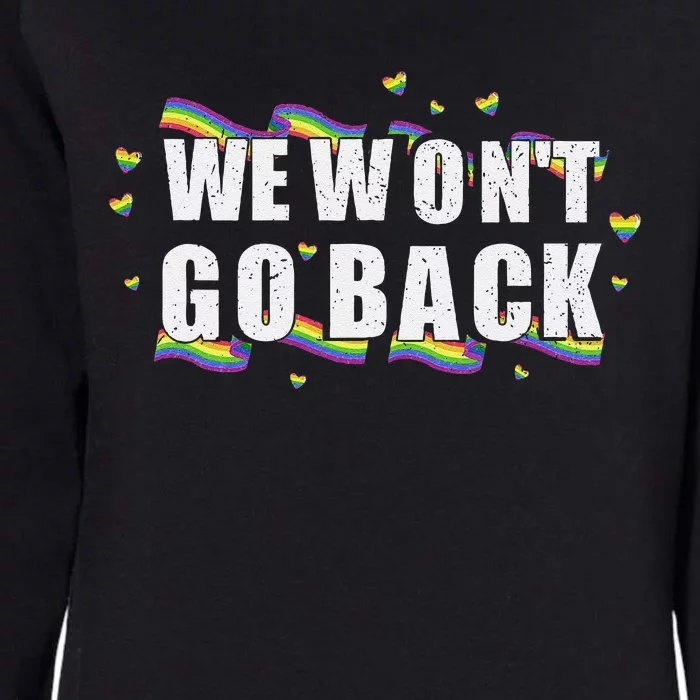 We WonT Go Back Kamala American Womens California Wash Sweatshirt