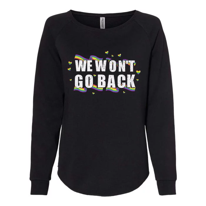 We WonT Go Back Kamala American Womens California Wash Sweatshirt