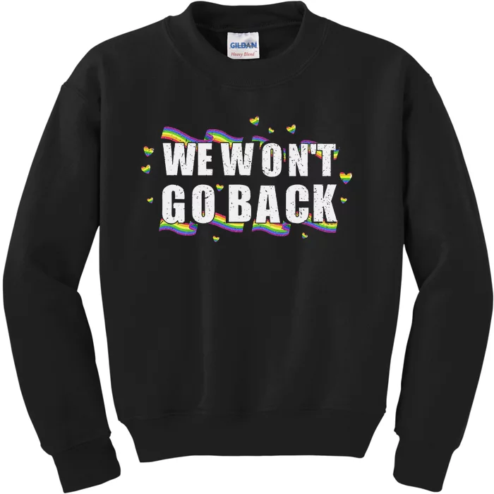 We WonT Go Back Kamala American Kids Sweatshirt