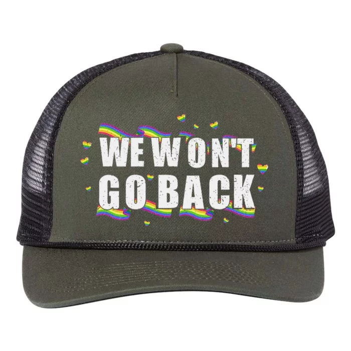 We WonT Go Back Kamala American Retro Rope Trucker Hat Cap