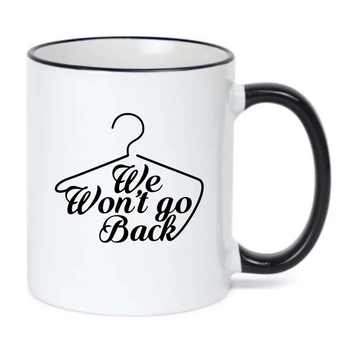 We Wont Go Back Feminist Black Color Changing Mug