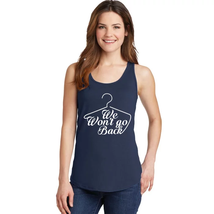 We Wont Go Back Feminist Ladies Essential Tank