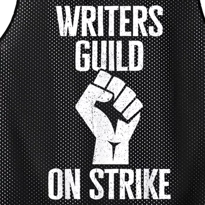 WGA Writers Guild Of America On Strike Anti AI Chatbots Mesh Reversible Basketball Jersey Tank